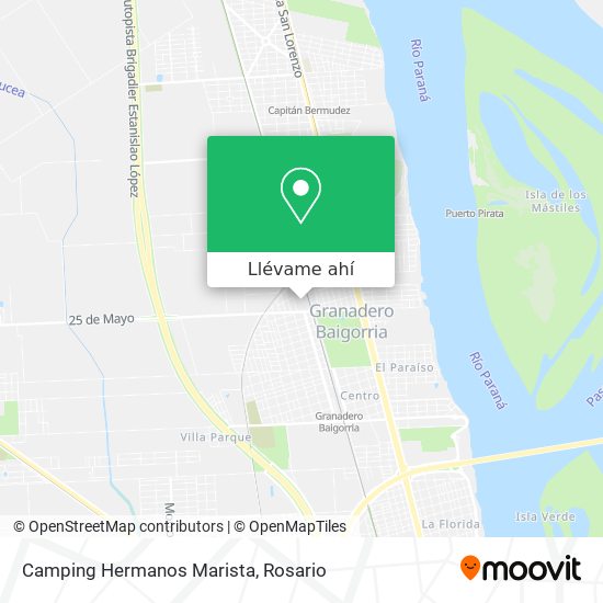Mapa de Camping Hermanos Marista