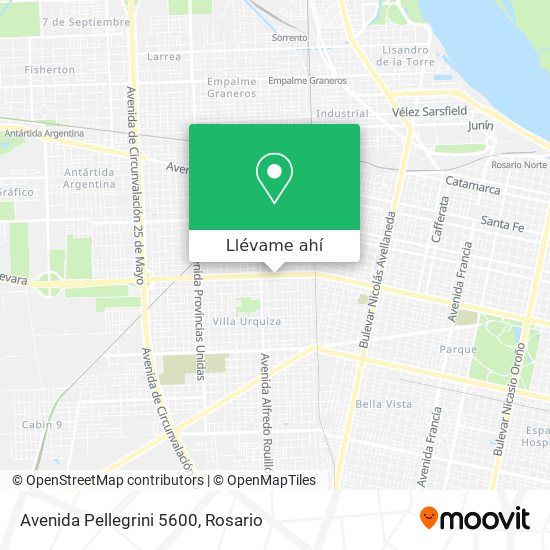 Mapa de Avenida Pellegrini 5600