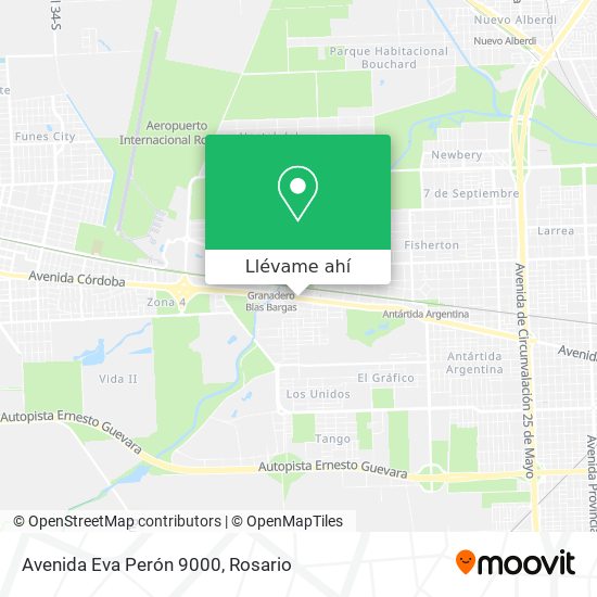 Mapa de Avenida Eva Perón 9000