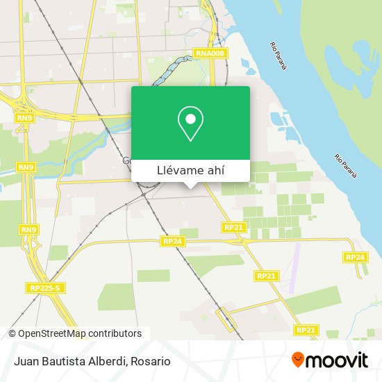 Mapa de Juan Bautista Alberdi