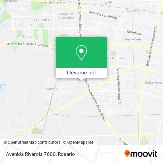 Mapa de Avenida Rivarola 7600