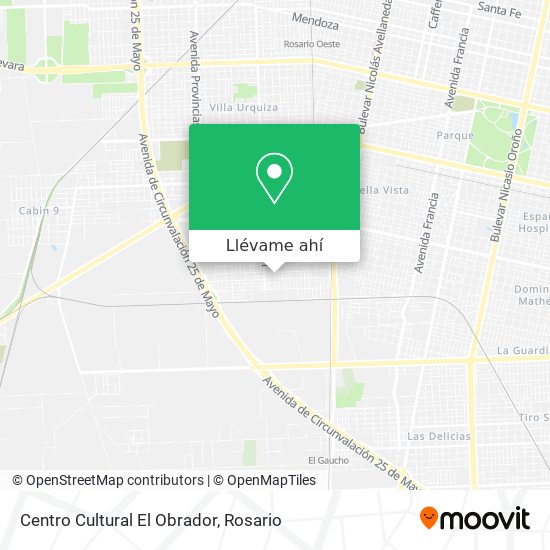 Mapa de Centro Cultural El Obrador