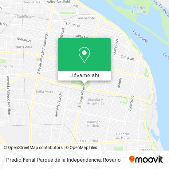 Mapa de Predio Ferial Parque de la Independencia