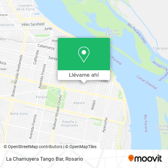Mapa de La Chamuyera Tango Bar