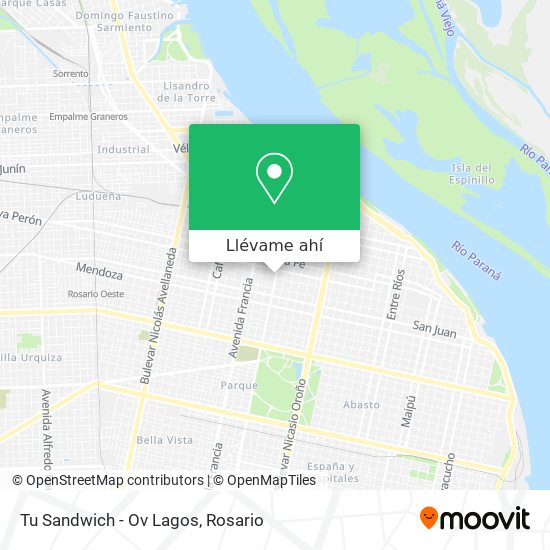Mapa de Tu Sandwich - Ov Lagos