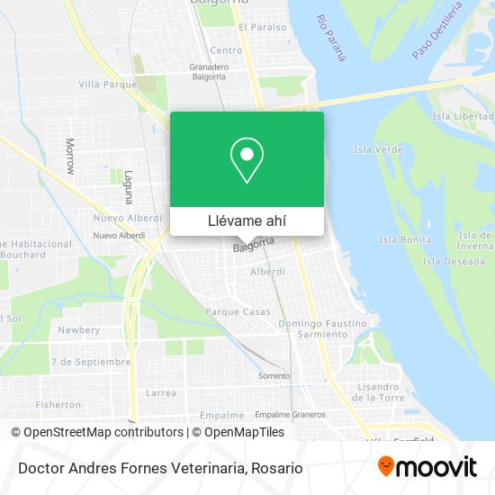 Mapa de Doctor Andres Fornes Veterinaria