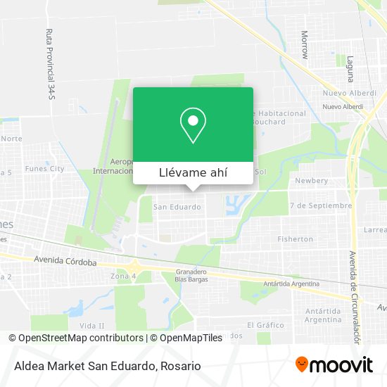 Mapa de Aldea Market San Eduardo