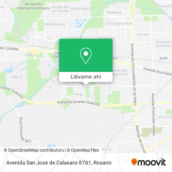 Mapa de Avenida San José de Calasanz 8781