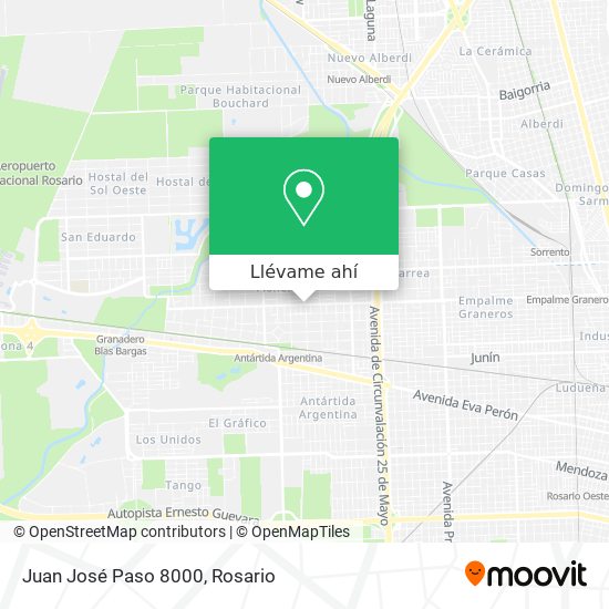 Mapa de Juan José Paso 8000