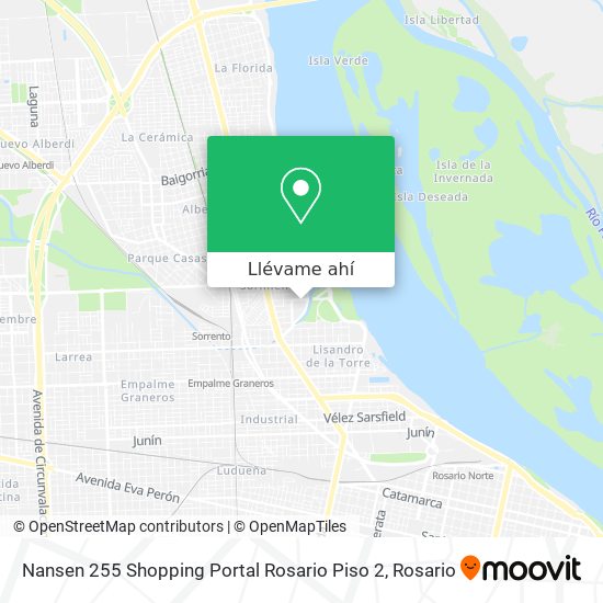 Mapa de Nansen 255 Shopping Portal Rosario Piso 2