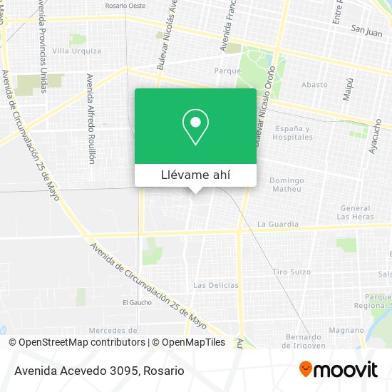 Mapa de Avenida Acevedo 3095