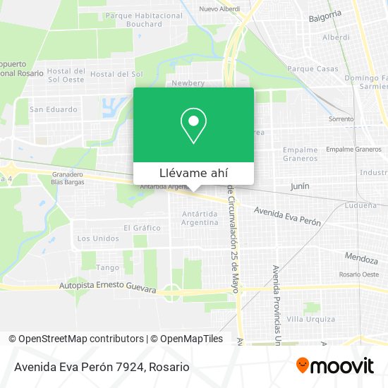 Mapa de Avenida Eva Perón 7924