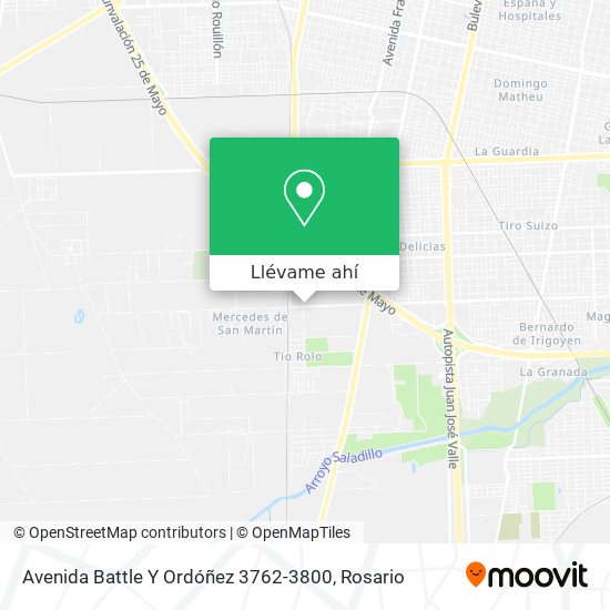 Mapa de Avenida Battle Y Ordóñez 3762-3800