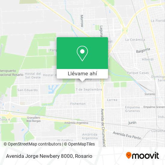 Mapa de Avenida Jorge Newbery 8000