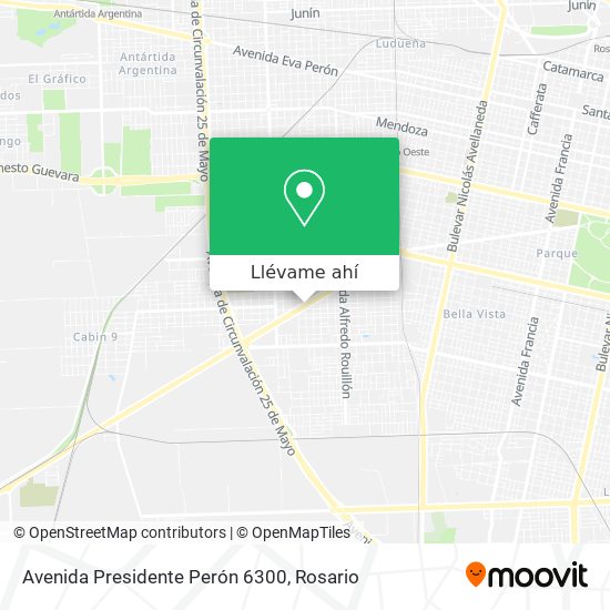 Mapa de Avenida Presidente Perón 6300