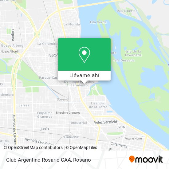 Mapa de Club Argentino Rosario CAA