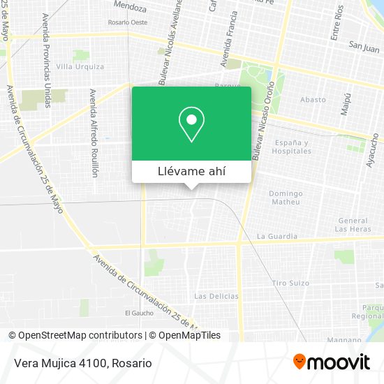 Mapa de Vera Mujica 4100