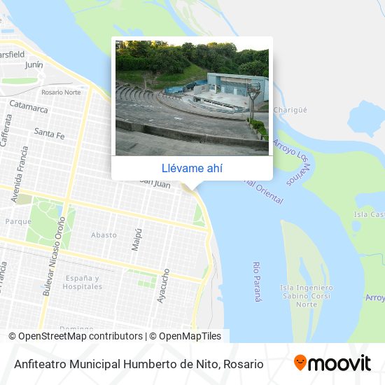 Mapa de Anfiteatro Municipal Humberto de Nito