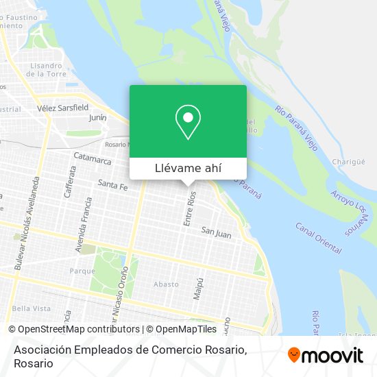 Mapa de Asociación Empleados de Comercio Rosario