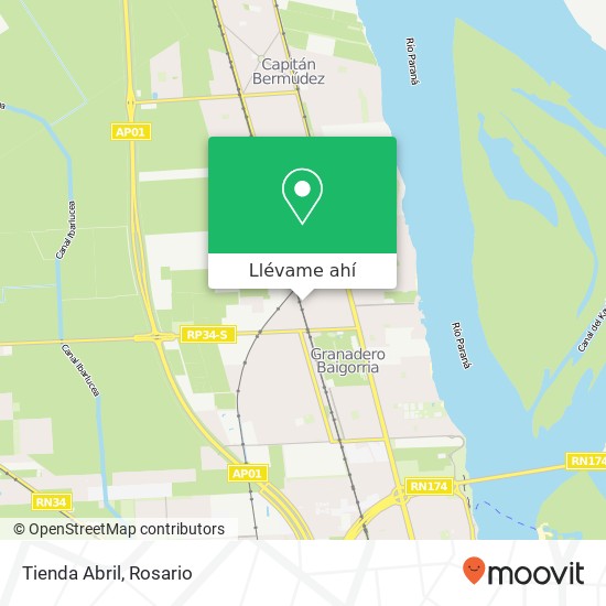 Mapa de Tienda Abril, Calle 13 2152 Rosario