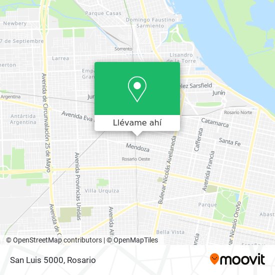 Mapa de San Luis 5000