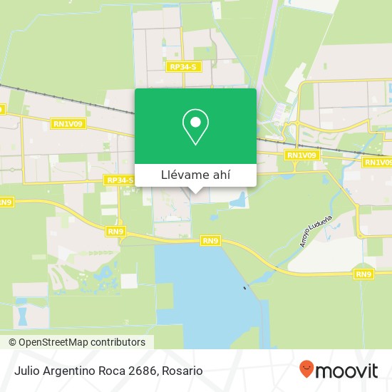Mapa de Julio Argentino Roca 2686
