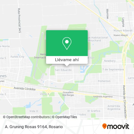 Mapa de A. Gruning Rosas 9164