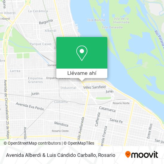 Mapa de Avenida Alberdi & Luis Cándido Carballo