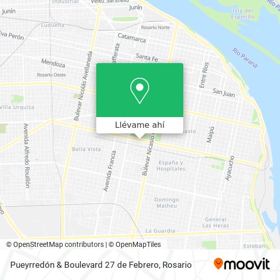 Mapa de Pueyrredón & Boulevard 27 de Febrero