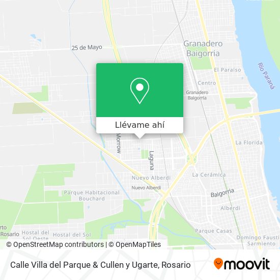 Mapa de Calle Villa del Parque & Cullen y Ugarte