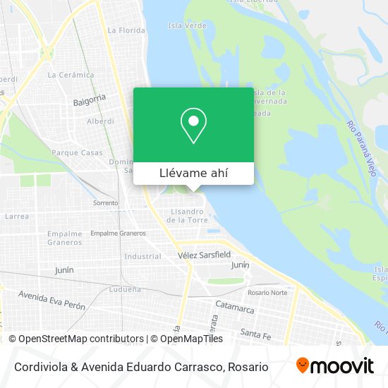 Mapa de Cordiviola & Avenida Eduardo Carrasco