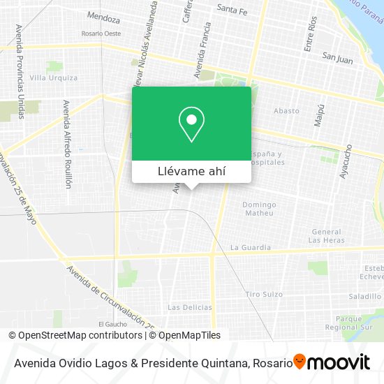 Mapa de Avenida Ovidio Lagos & Presidente Quintana