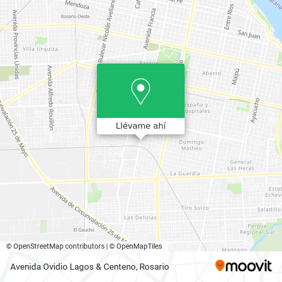 Mapa de Avenida Ovidio Lagos & Centeno