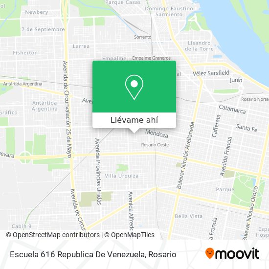 Mapa de Escuela 616 Republica De Venezuela