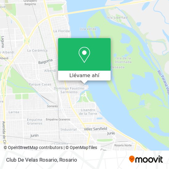 Mapa de Club De Velas Rosario