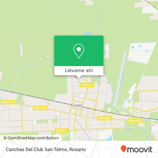 Mapa de Canchas Del Club San Telmo