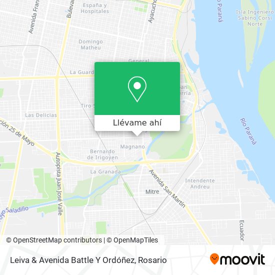 Mapa de Leiva & Avenida Battle Y Ordóñez
