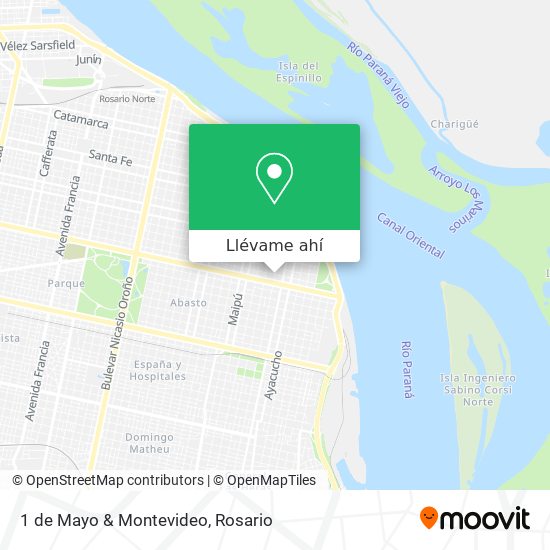 Mapa de 1 de Mayo & Montevideo