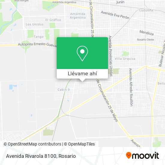 Mapa de Avenida Rivarola 8100