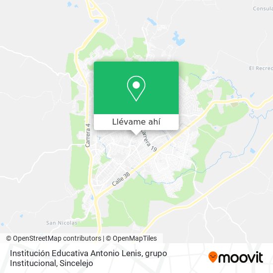 Mapa de Institución Educativa Antonio Lenis, grupo Institucional
