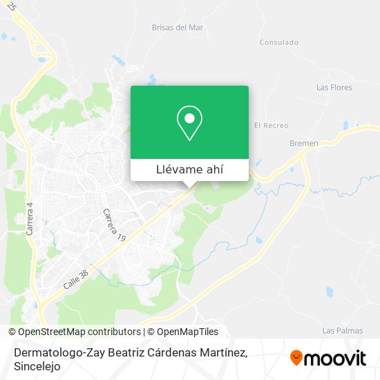 Mapa de Dermatologo-Zay Beatriz Cárdenas Martínez