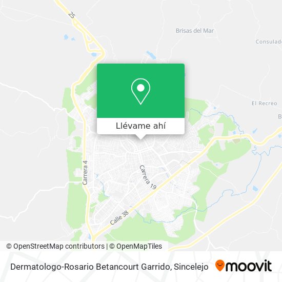Mapa de Dermatologo-Rosario Betancourt Garrido