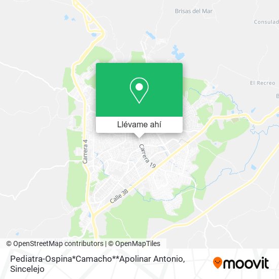 Mapa de Pediatra-Ospina*Camacho**Apolinar Antonio