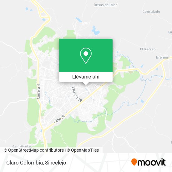 Mapa de Claro Colombia
