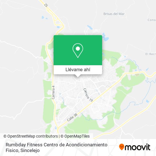 Mapa de Rumbday Fitness Centro de Acondicionamiento Fisico