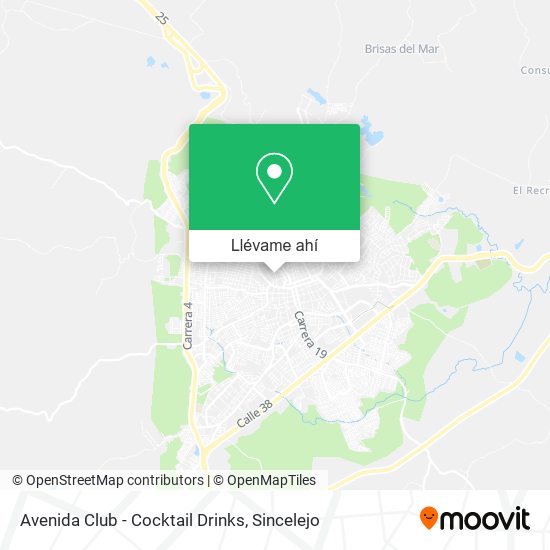 Mapa de Avenida Club - Cocktail Drinks