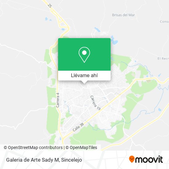 Mapa de Galeria de Arte Sady M