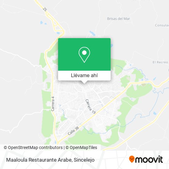 Mapa de Maaloula Restaurante Arabe