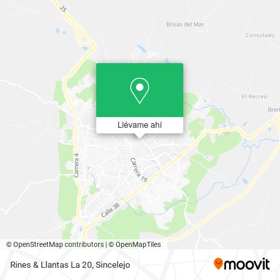 Mapa de Rines & Llantas La 20