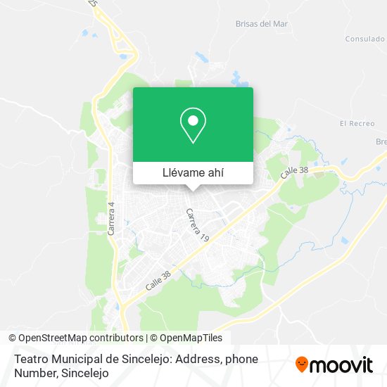 Mapa de Teatro Municipal de Sincelejo: Address, phone Number